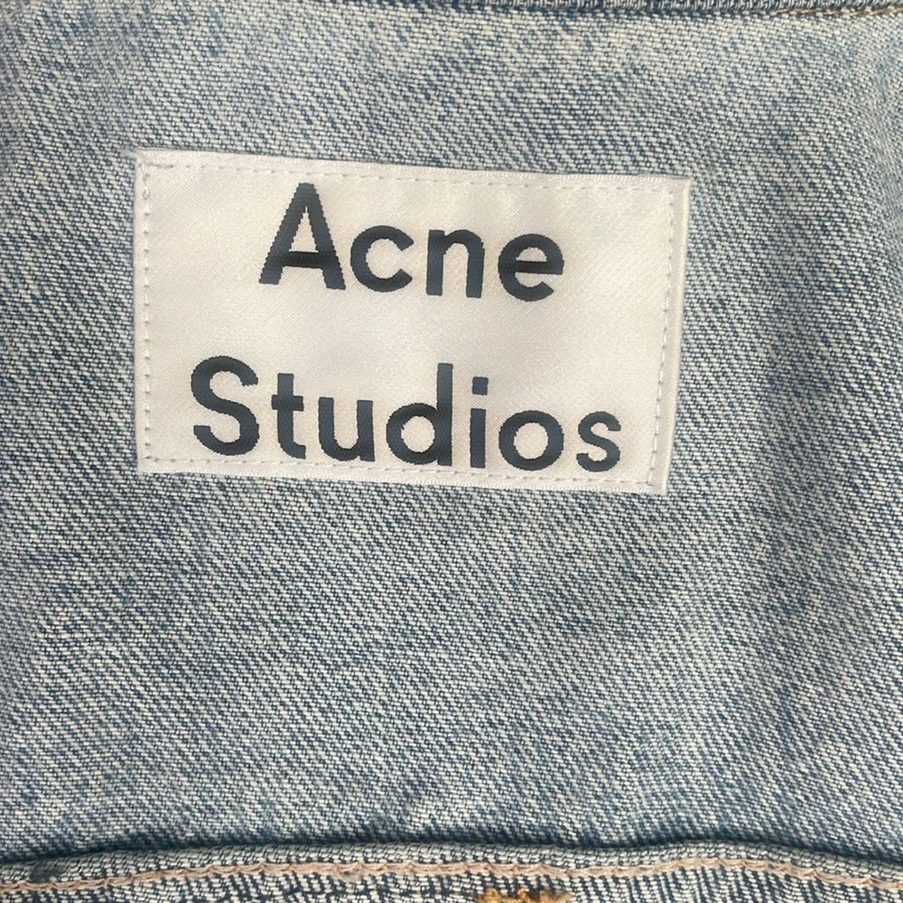 Acne Studios Vase Graphic Appliqué Denim Jacket Grant Levy-Lucero Art-to-Wear OS - Picture 11 of 16